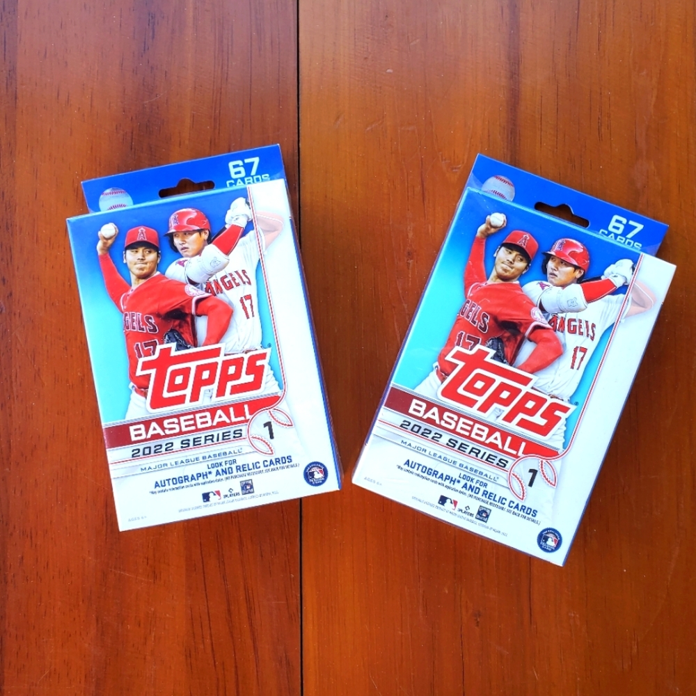 (2) 2022 Topps Series 1 One Baseball Cards Hanger Box Factory Sealed NEW Boxes!